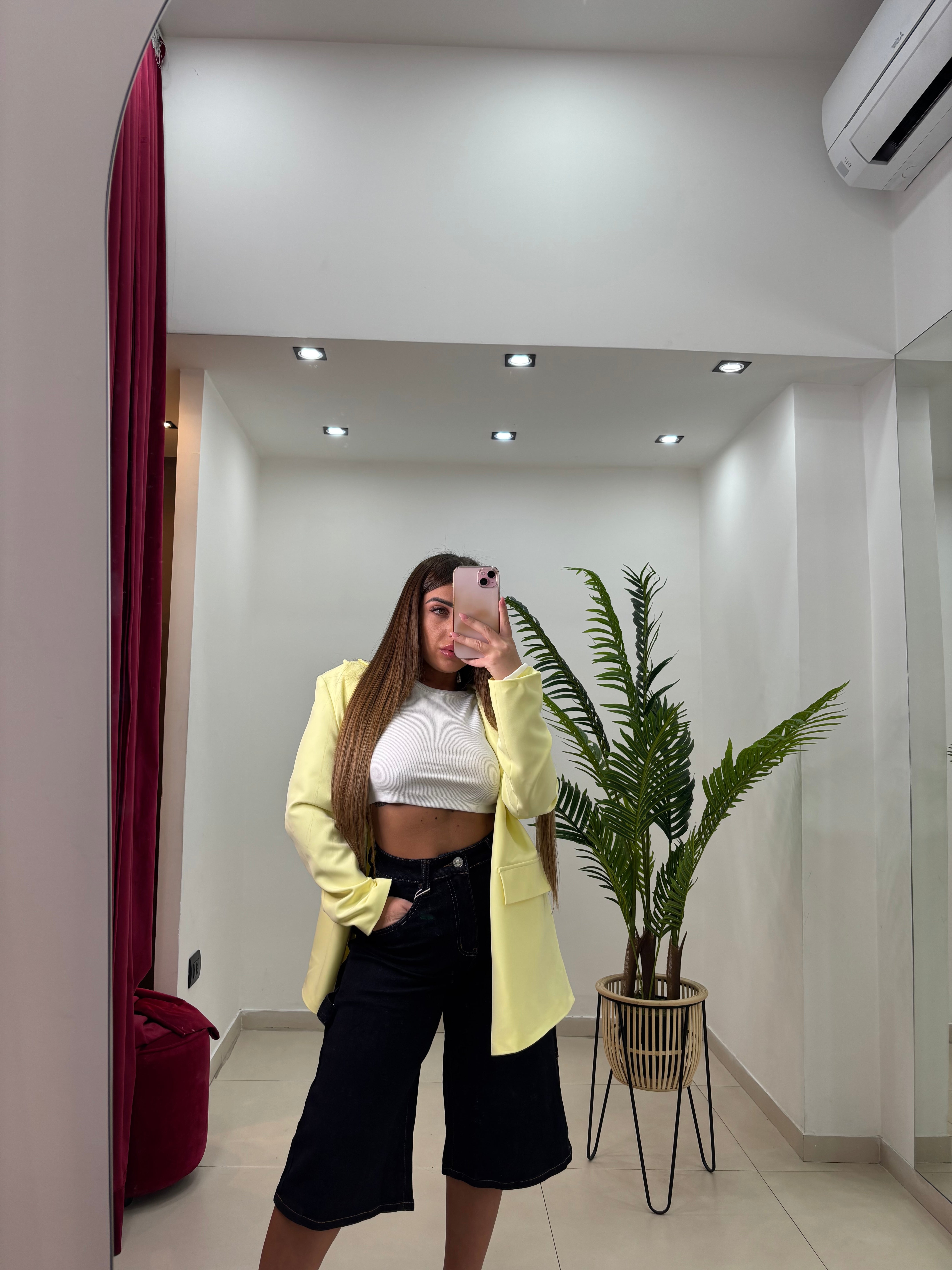Blazer Just West Giallo Pastello