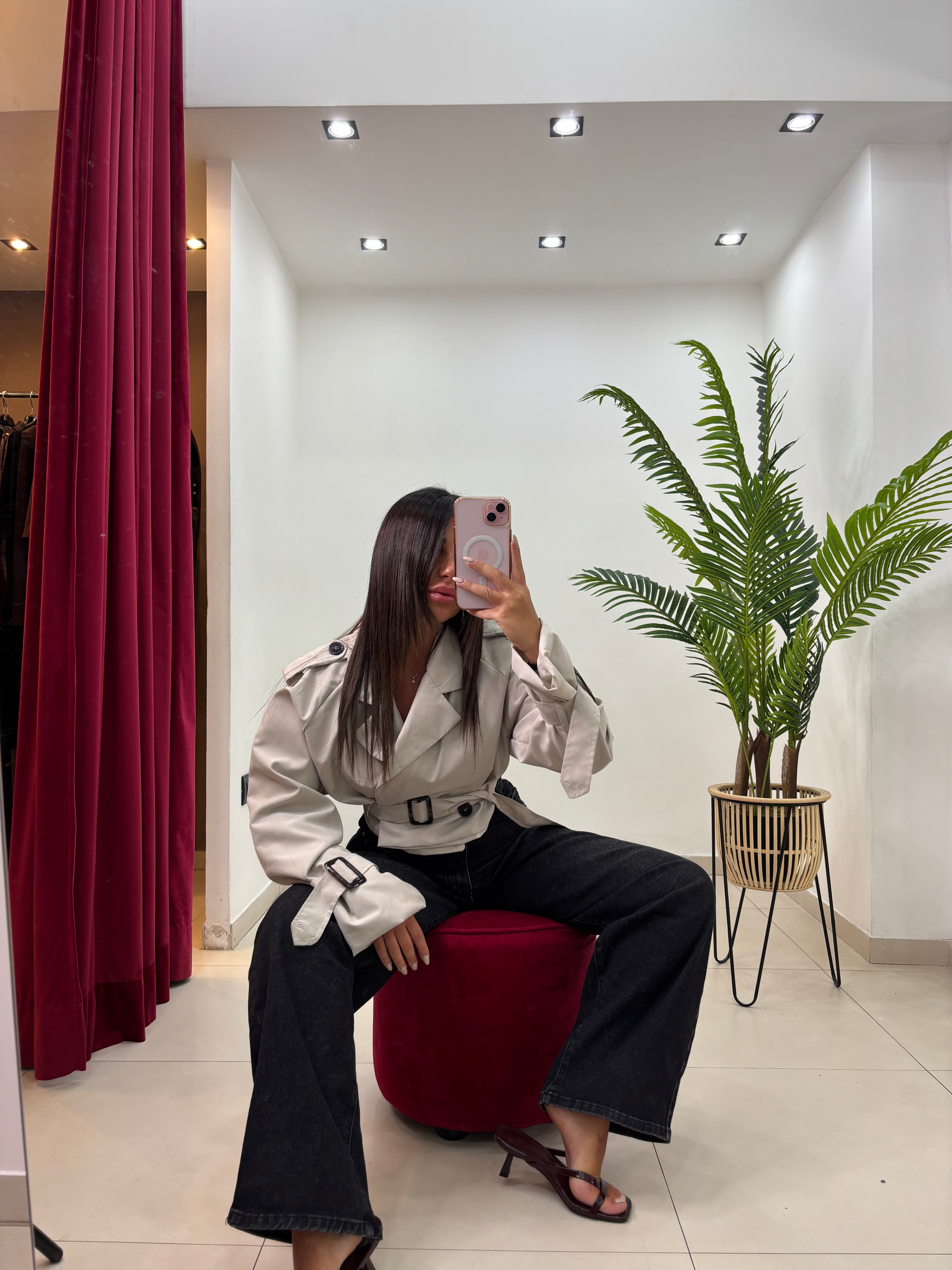 Trench Corto Doppiopetto