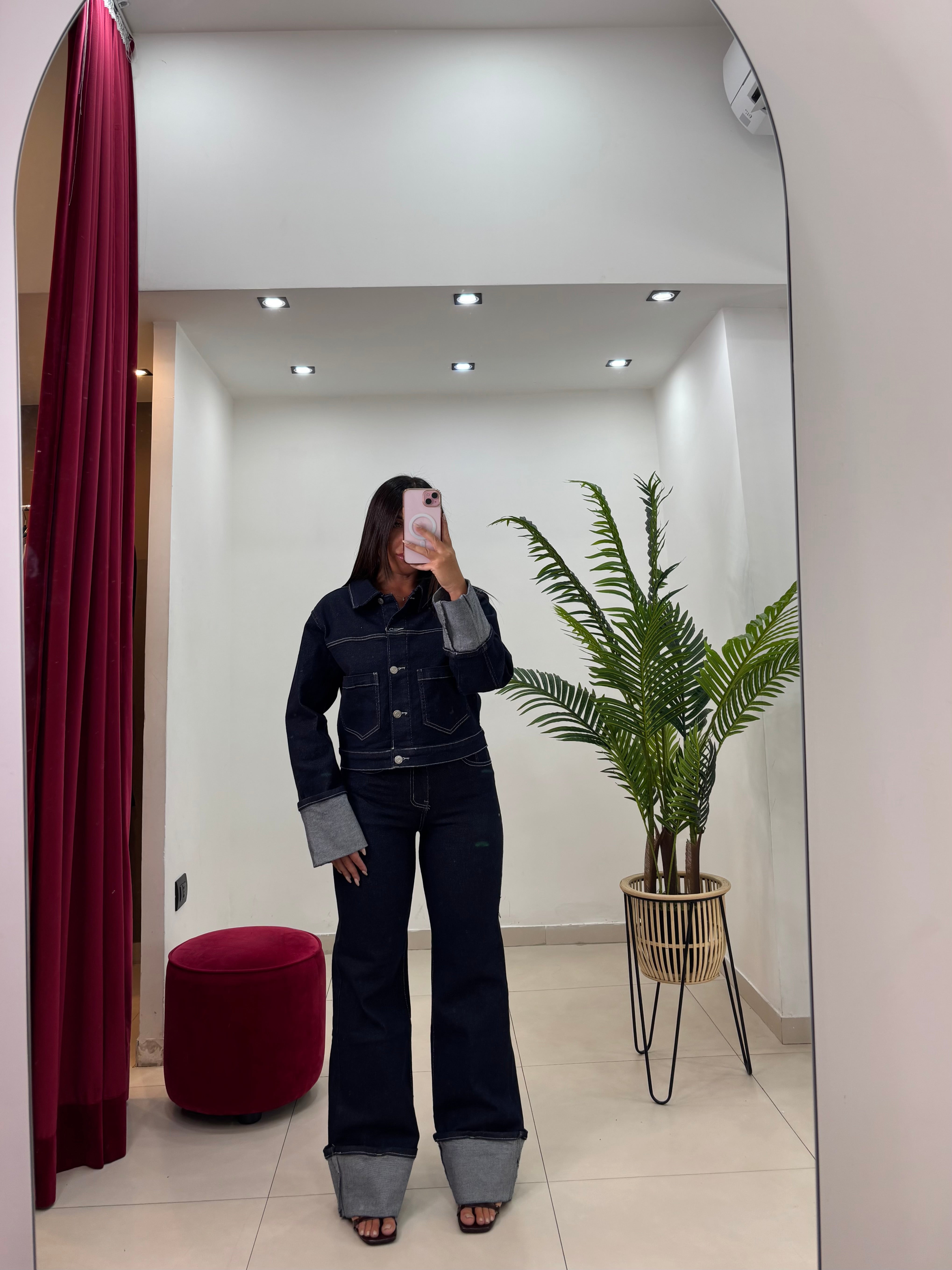 Set Denim Risvolto Kate