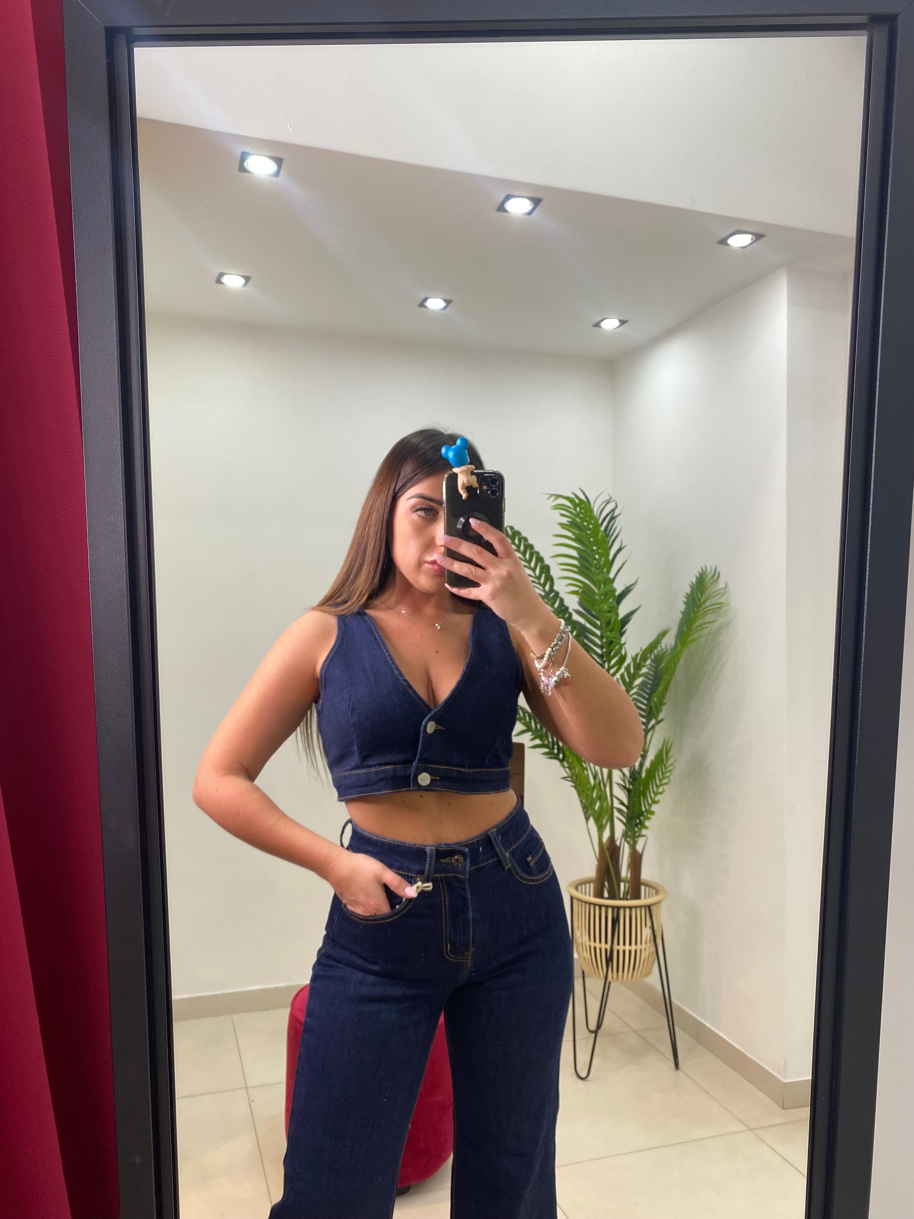 Top Crop Denim