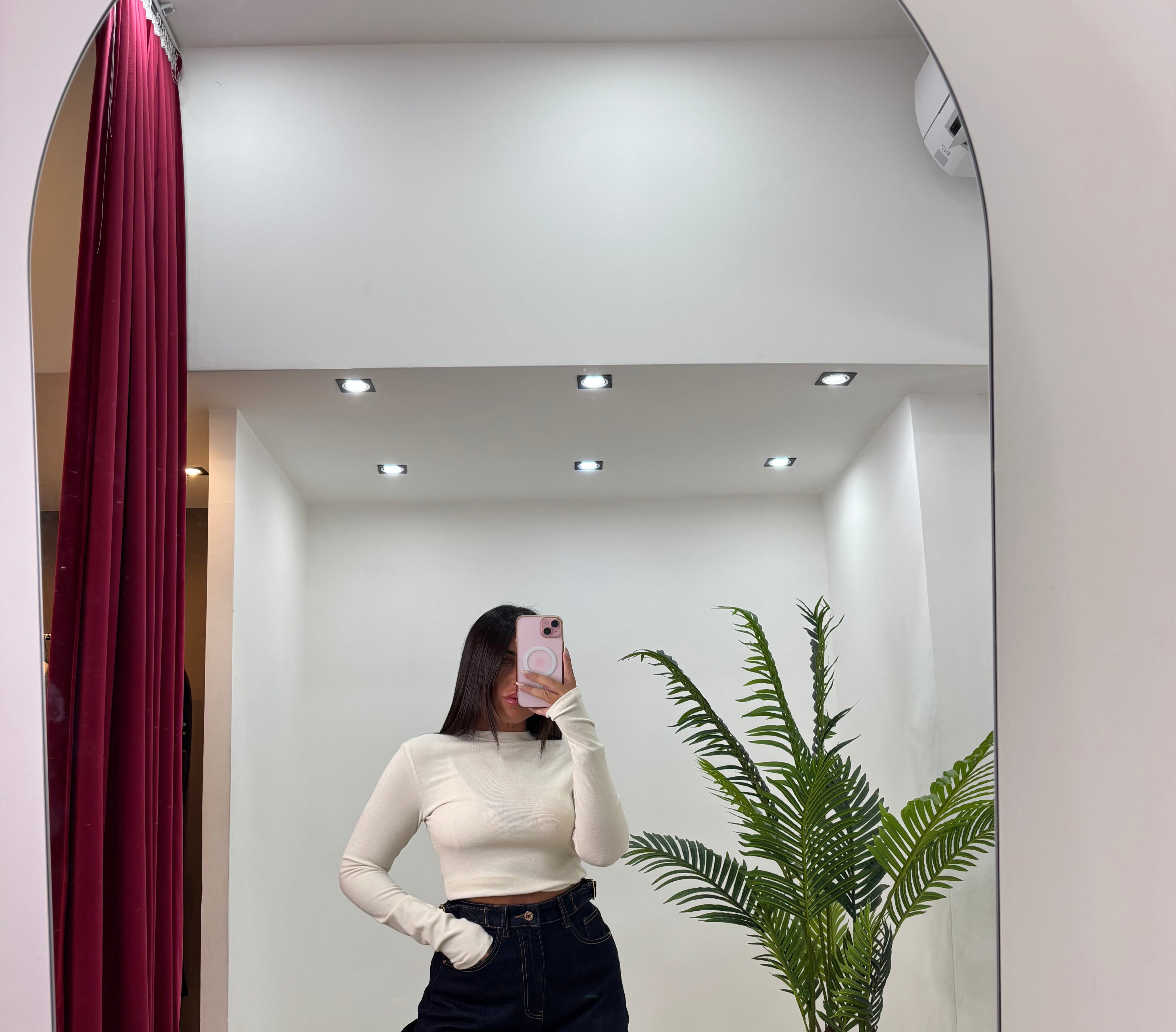 Maglia Crop Lucy Crema