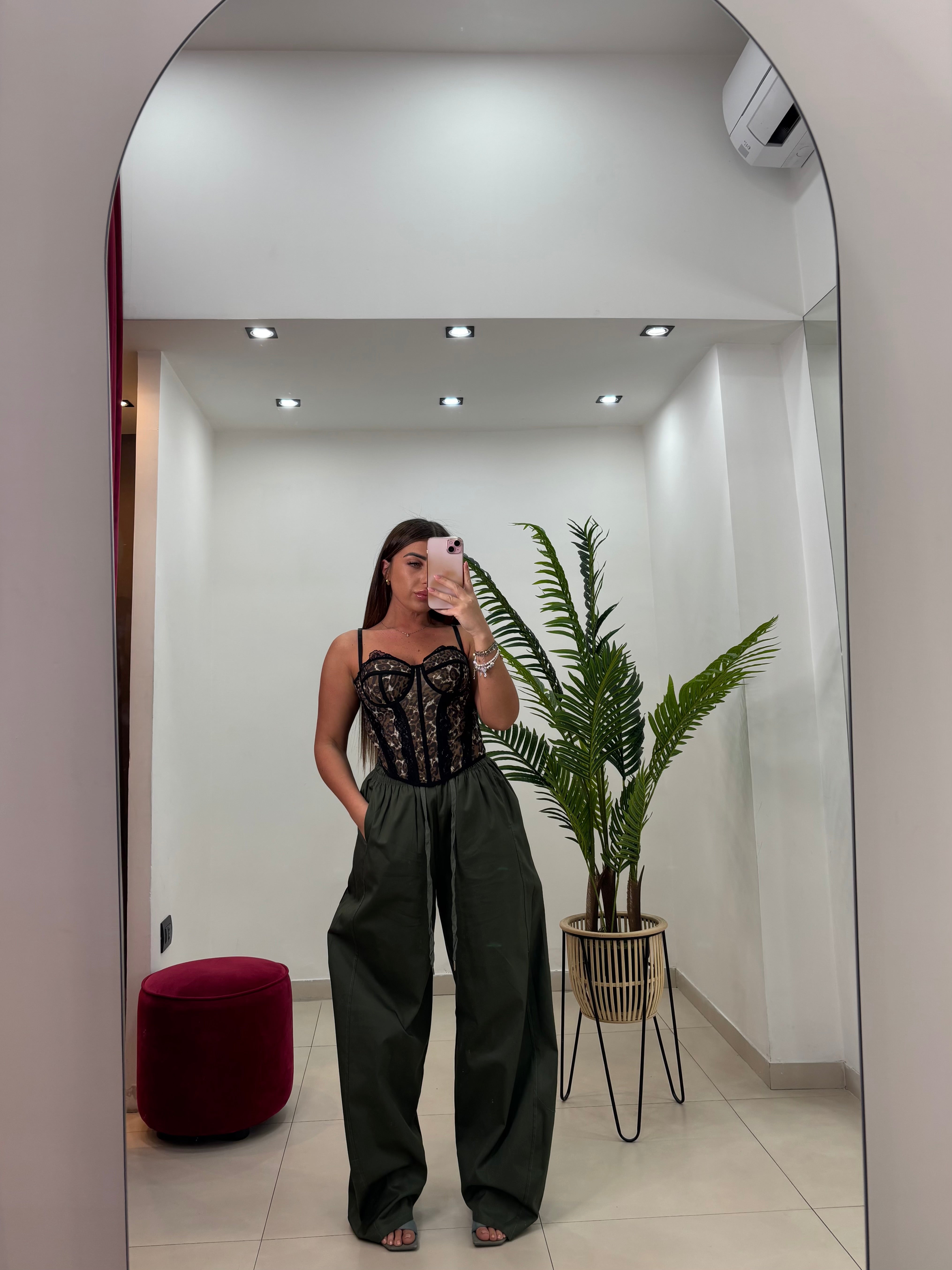 Pantalone Comfy Verde Oliva