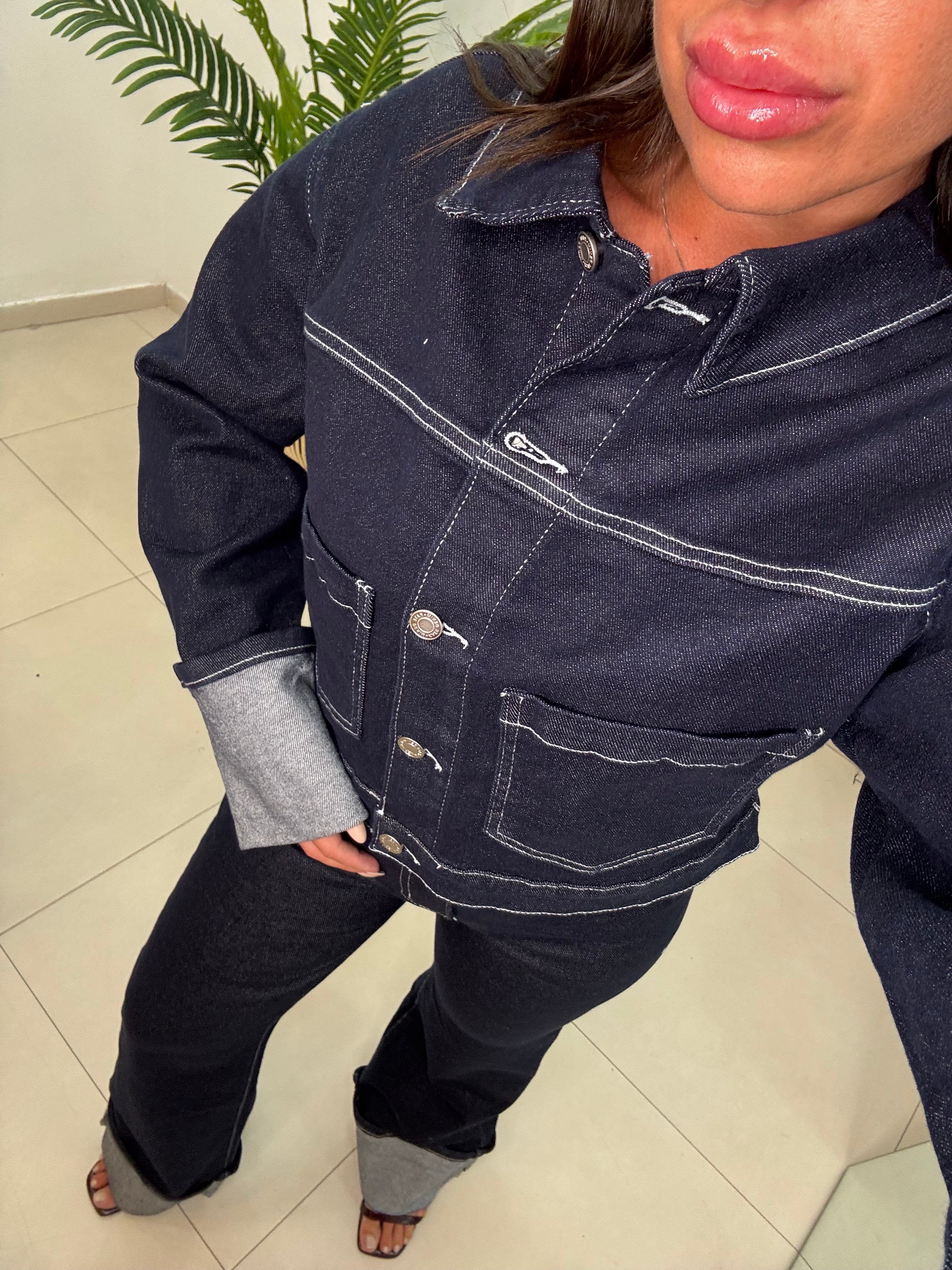 Set Denim Risvolto Kate