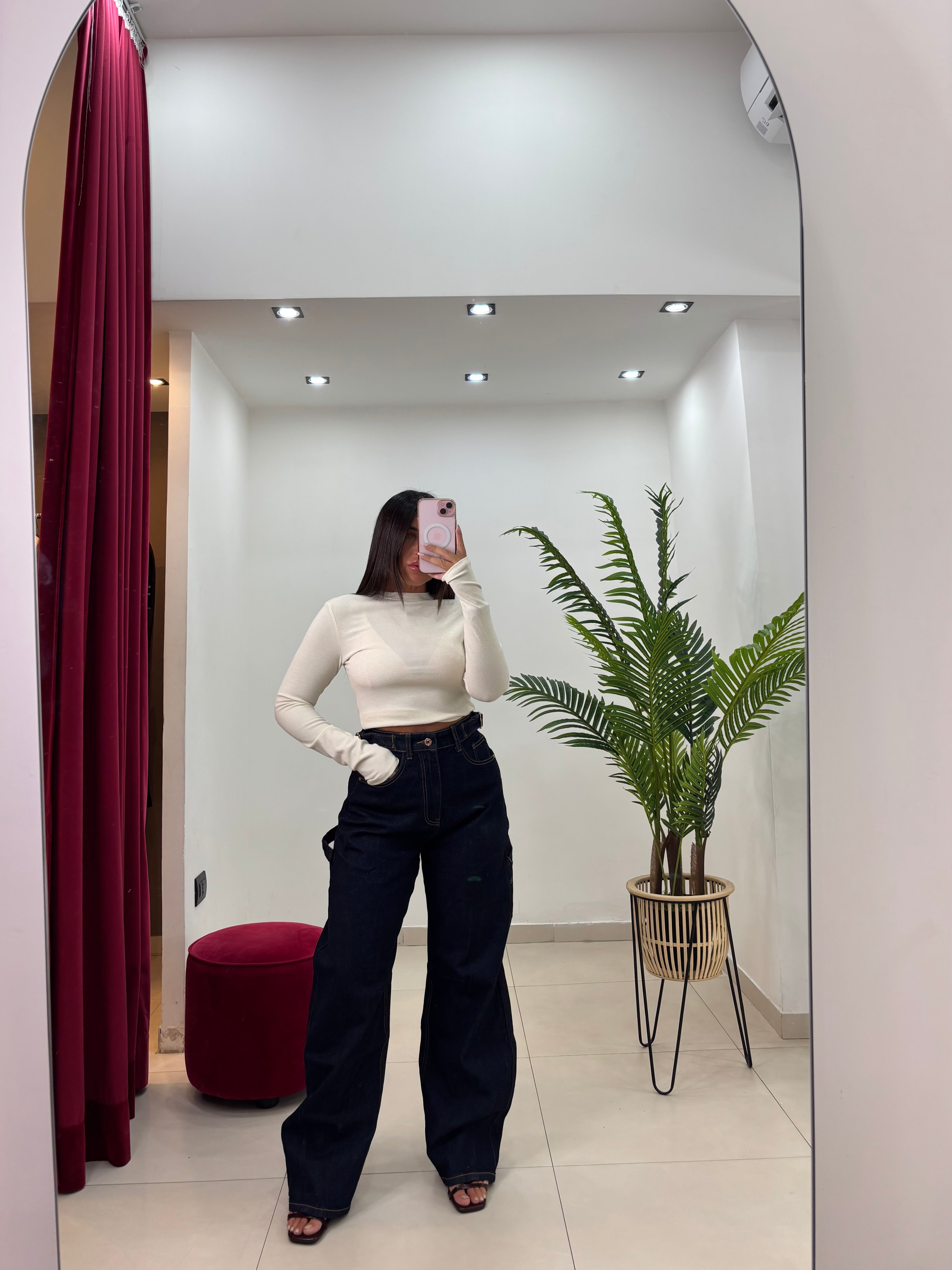 Maglia Crop Lucy Crema