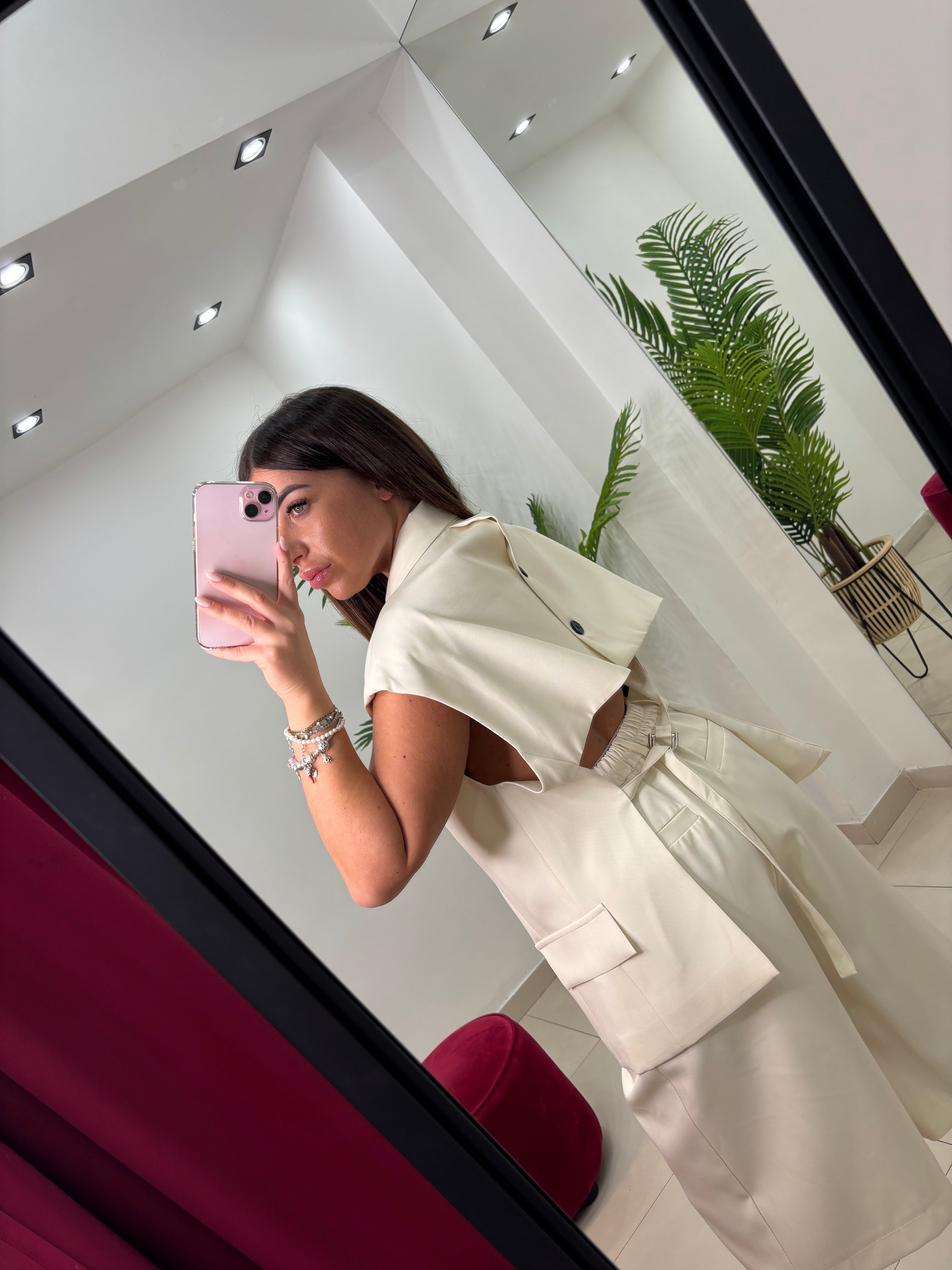 Tailleur Bermuda Gaia Beige
